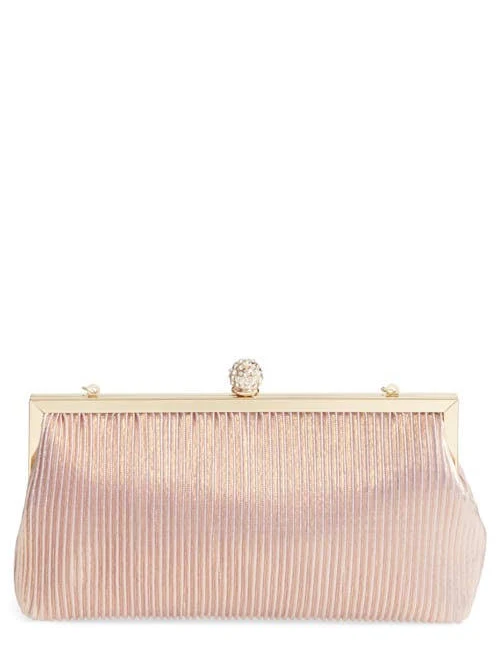 bag Women's Nina Aneka Pleated Shine Clutch Nordstrom $75