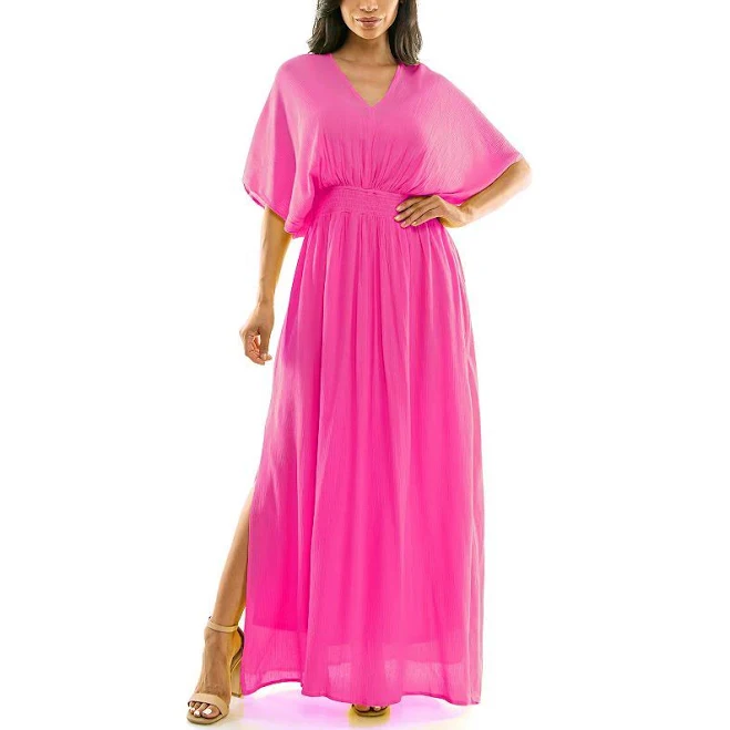 dress Women's Nina Leonard Smocked Maxi Dress Kohl's $38.4