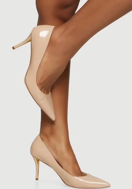 shoes Women's Pointy Toe Stiletto Patent Pumps Rainbow Shops $27.99