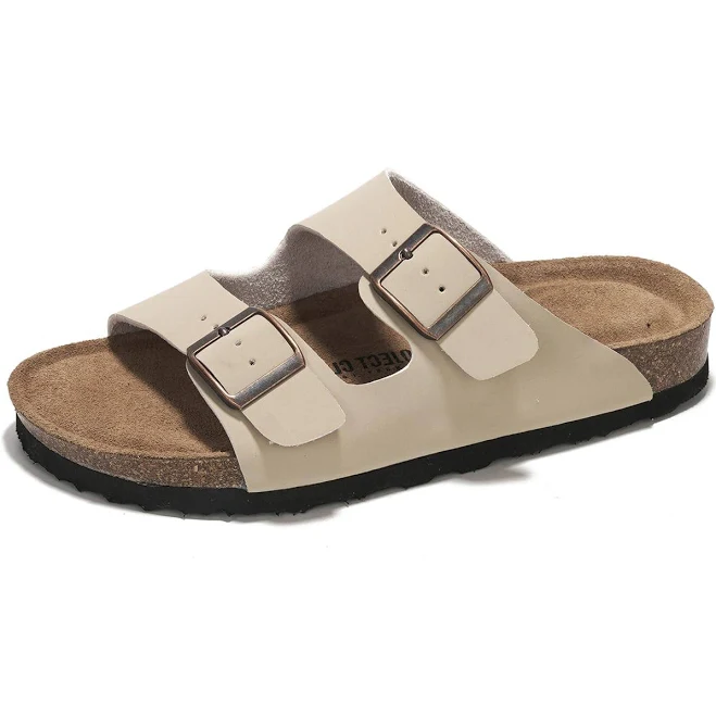 shoes Women's Project Cloud 100% Genuine Leather Cork Footbed Sandals Project Cloud $44.9