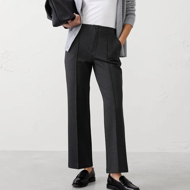 pants Women's Straight High-Rise Ponte Pant Banana Republic Factory $60