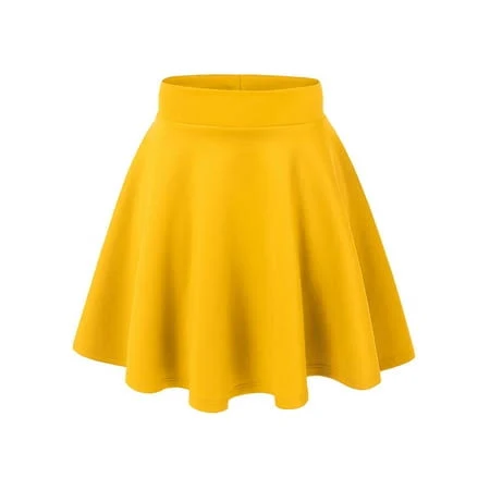 skirt Women's Stretchy Flared High Waist Skater Skirt Walmart - Made by Johnny Group, Inc. $16.75