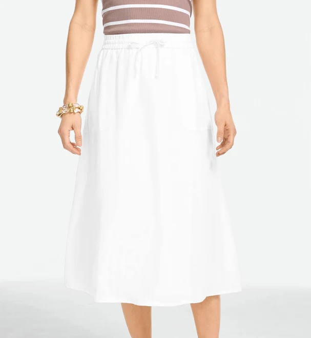 skirt Women's Talbots Linen Fit & Flare Skirt Talbots $97.3