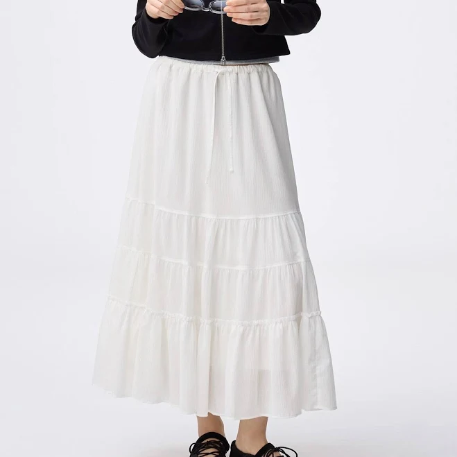 skirt Women's Tiered Flared Skirt GU USA $39.9