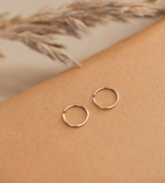 accessory Women's Tiny Hoops 14kt Gold Fill Hello Adorn Hello Adorn $30