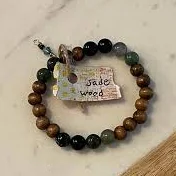 accessory Wood and Stone Beaded Bracelet Etsy - Seller $19.11