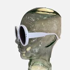 accessory XL Chunky White Oversized Bubble Round Sunglasses New with Tags eBay $35