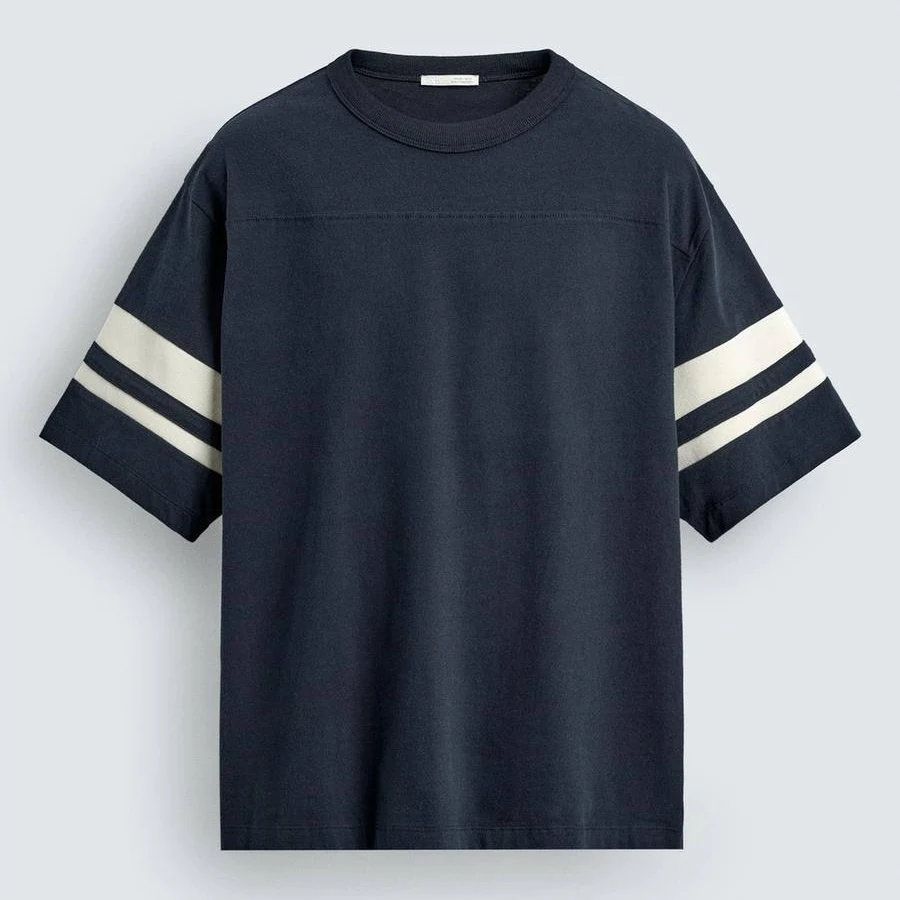 t-shirt Zara Men's Relaxed Fit Stripe T-Shirt Zara USA $39.9