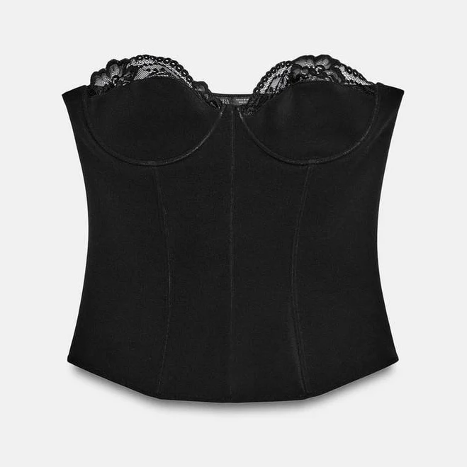 top Zara Stretch Lace Corset Zara USA $39.9