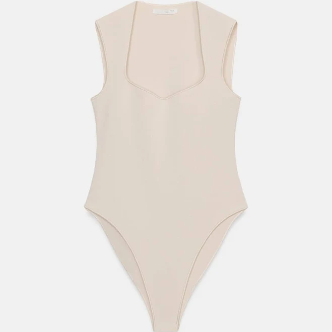 bodysuit Zara Stretch Square Neck Bodysuit Zara USA $35.9