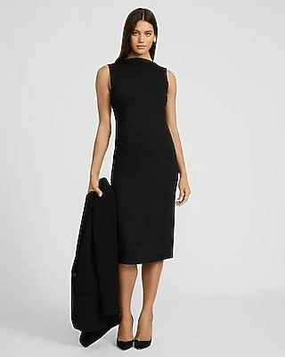 Express Women's Work Signature Ponte Midi Dress