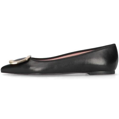 Pretty Ballerinas Pointed Toe Buckle Ballet Flat