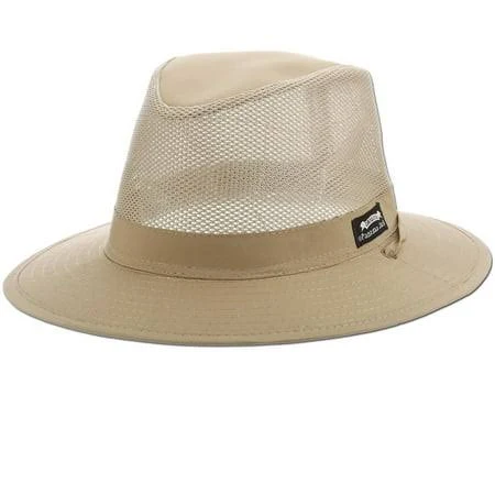 Panama Jack Men's Nylon Mesh Safari Hat with UPF 50+ Sun Protection