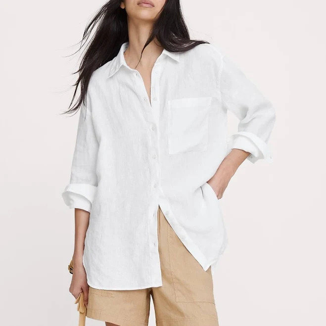 Banana Republic Women's Oversized Linen Shirt
