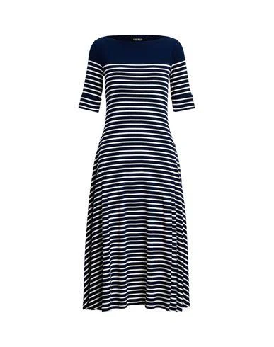 Ralph Lauren Striped Cotton Midi Dress