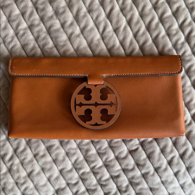 Tory Burch Miller Leather Clutch