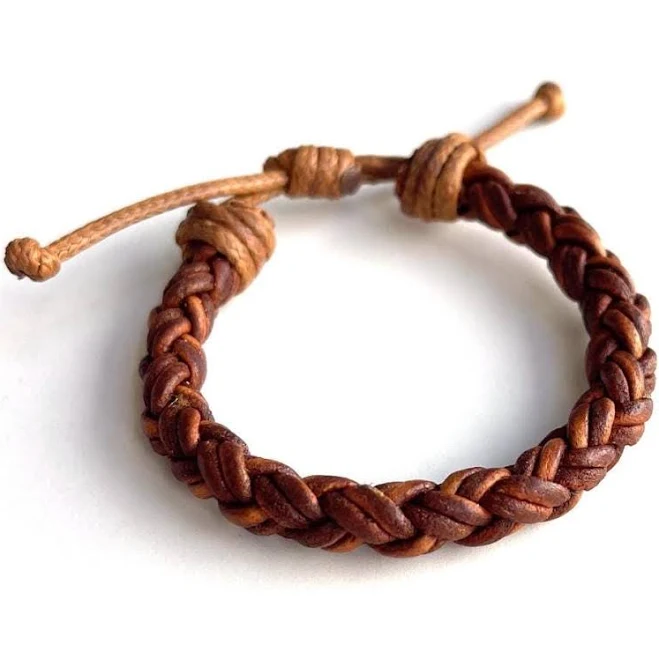 Genuine Leather Braided Bracelet