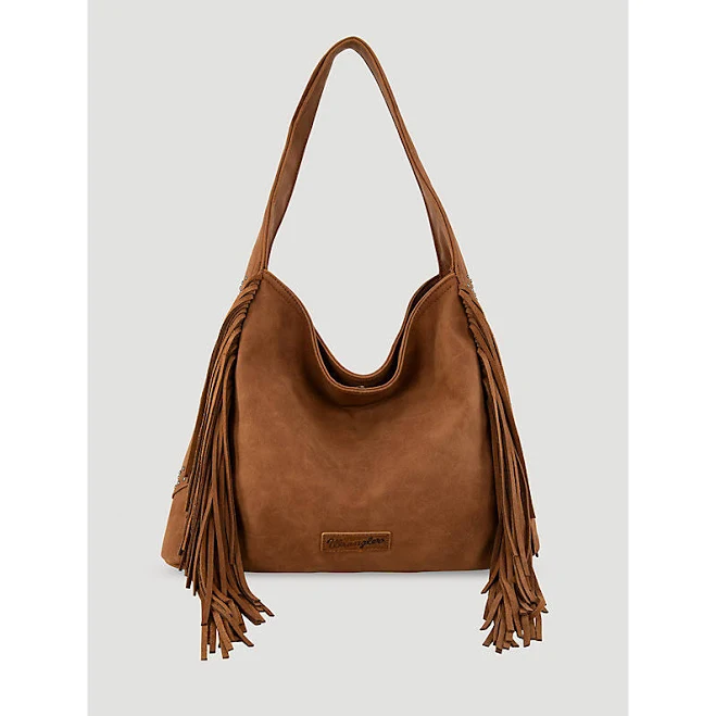 Wrangler Boho Fringe Suede Bag