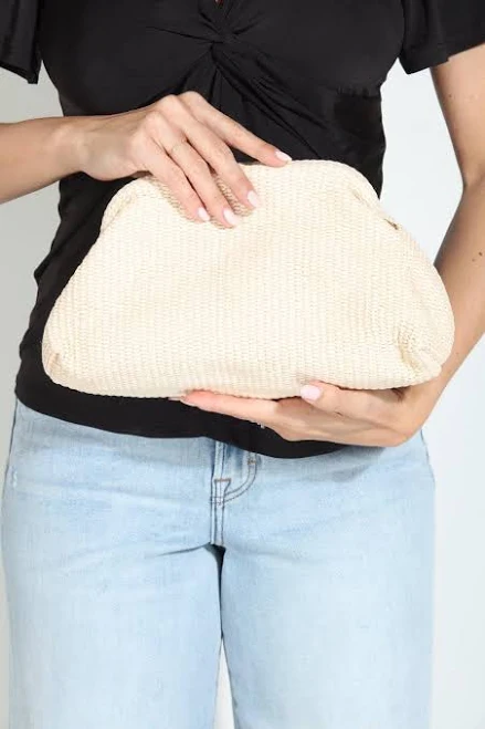 Stella Woven Clutch