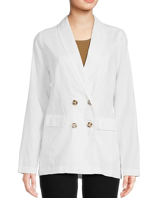 Saks Fifth Avenue Women's Oversized Linen Blend Blazer