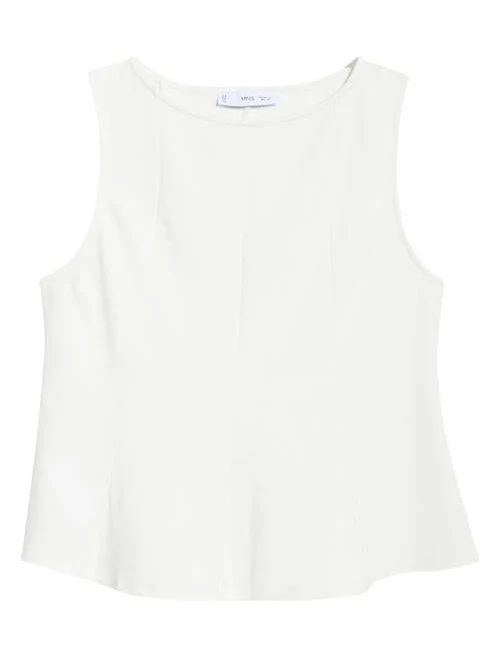 Woman MANGO Peplum top with seam detail