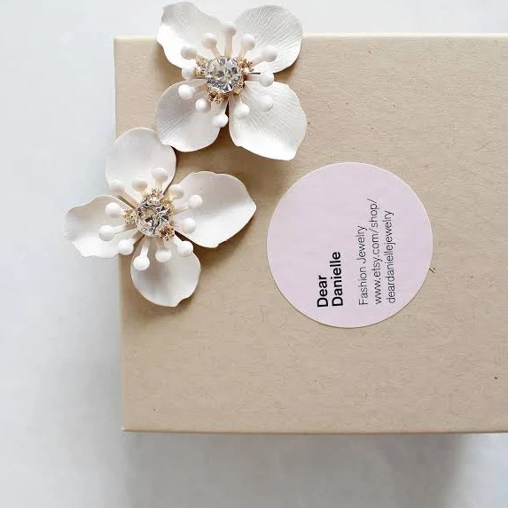 Oversized Flower Statement Earrings