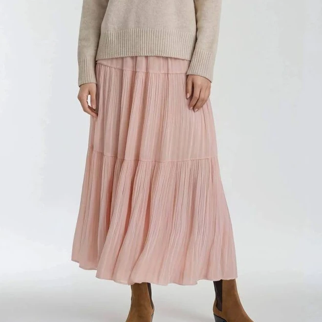 Forever 21 Women's Tiered Chiffon Maxi Skirt