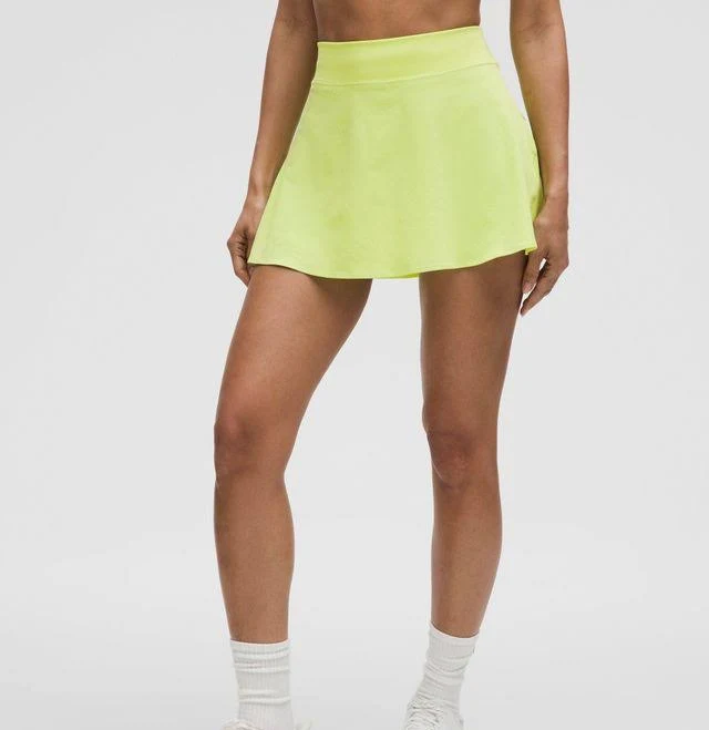 lululemon athletica Women's Lightweight High-Rise Tennis Skirt - Yellow - Mini skirts