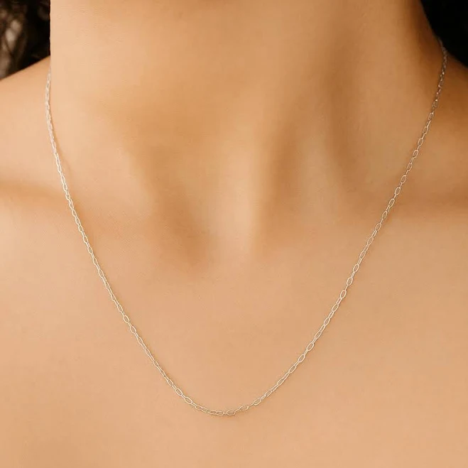 Dainty Minimalist Layered Silver Necklace