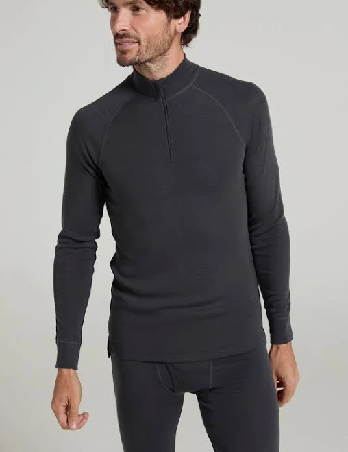 Mountain Warehouse Merino II Mens Quarter Zip Thermal Top