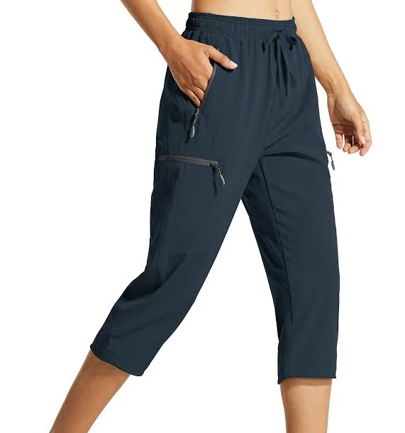 Libin Women's Quick Dry Hiking Capri Pants