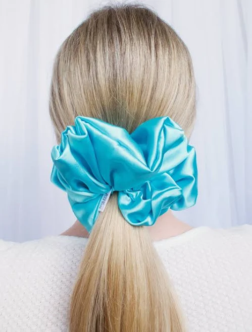 90s Wide Elastic Satin Scrunchie