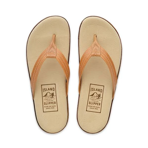 Women's Leather Thong Flats