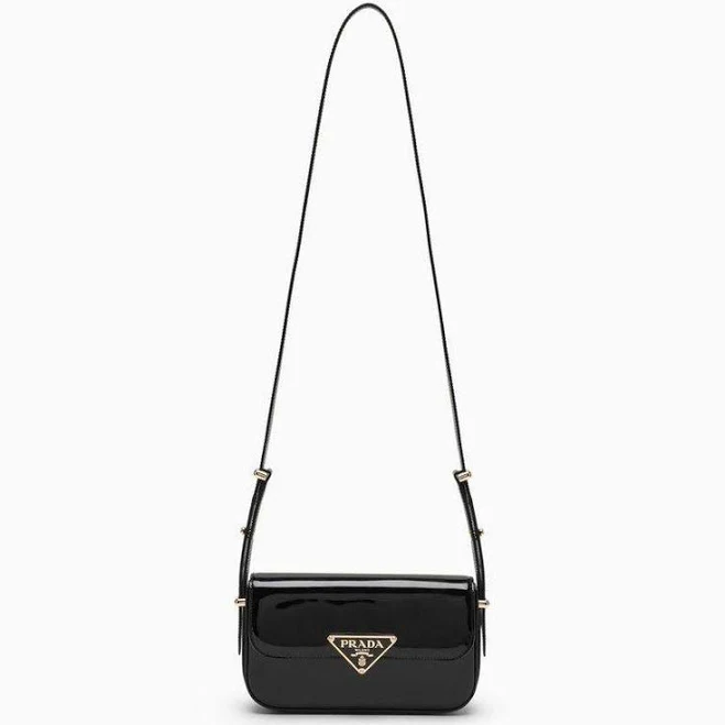 PRADA Logo-plaque Leather Cross-body Bag
