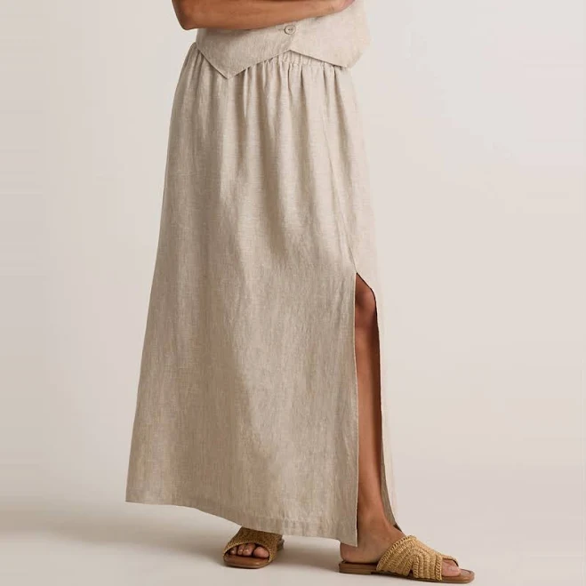 Quince Women's European Linen Maxi Skirt