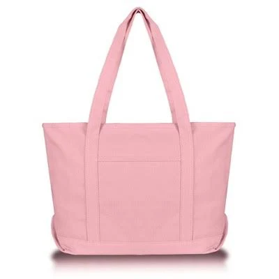 Dalix 24 oz. Cotton Canvas Tote Bag Zippered