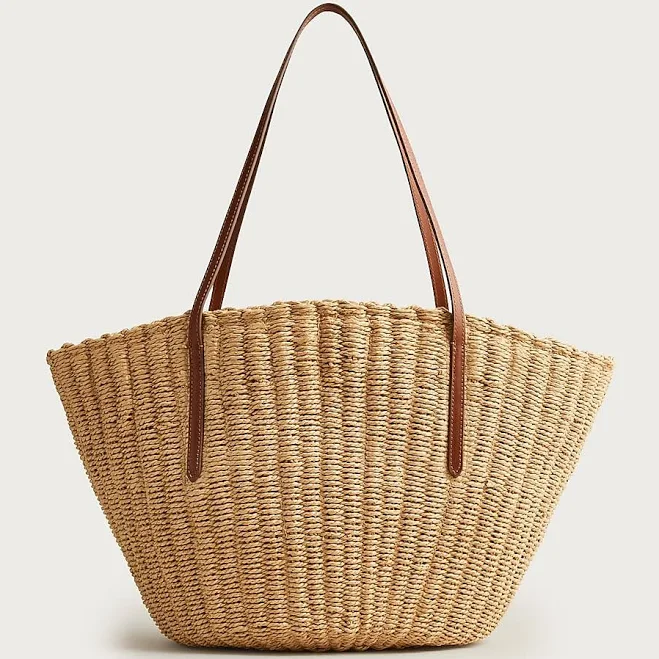 J.Crew Women's Como Woven Straw Tote