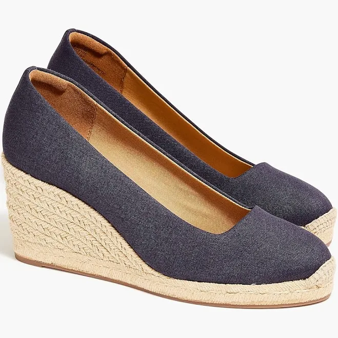 J.Crew Women's Canvas Espadrille Wedge
