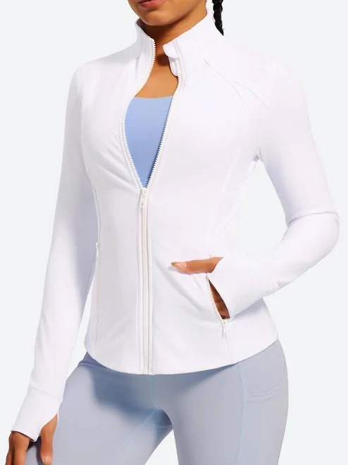 Iuga FlexTight Full Zip Running Track Jacket with Thumbholes