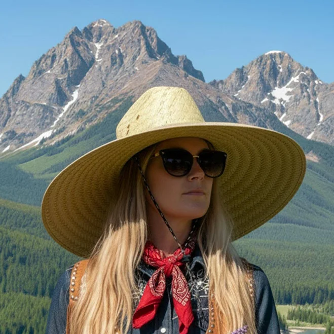 Natural Straw Hat with Maximum Sun Protection
