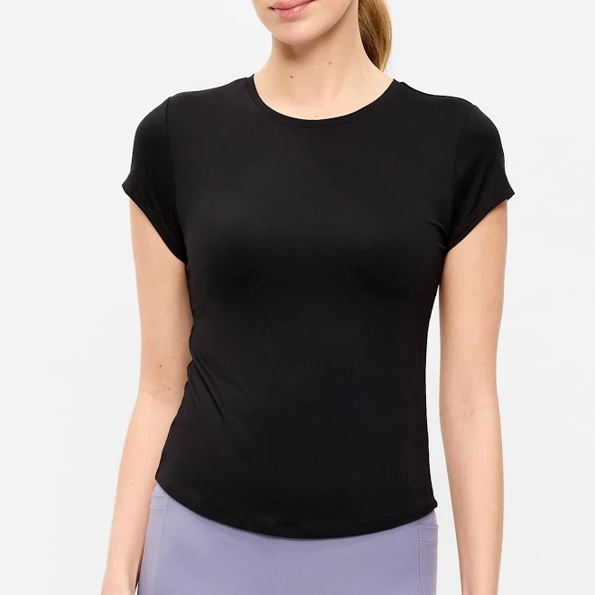 Old Navy Women's Studiosmooth Short-Sleeve Base Layer Top
