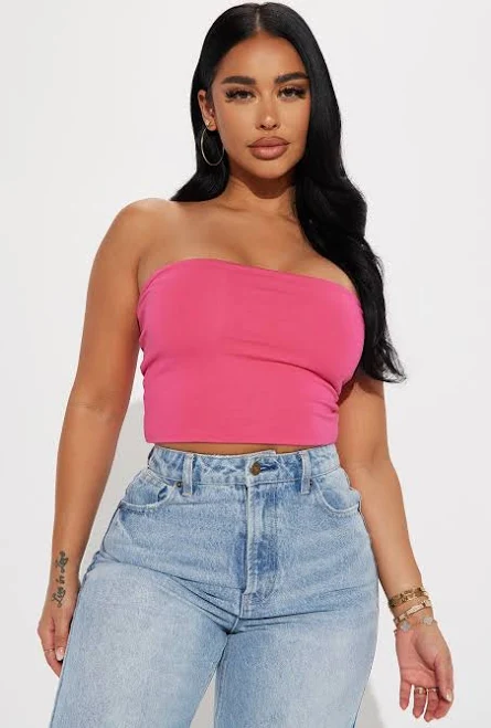 Fashion Nova Strapless Cropped Bodysuit