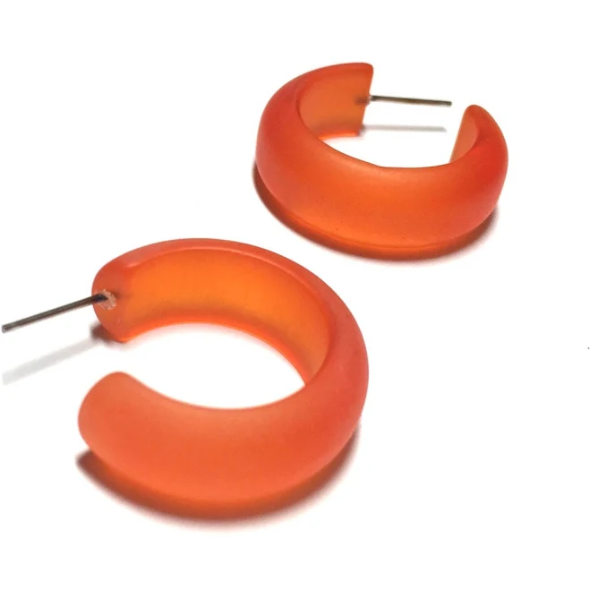 Frosted Lola Hoop Earrings