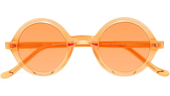 Narrow Retro-Vintage Round Tinted Sunglasses Sunwear Lenses