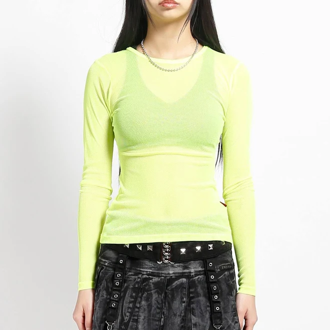 Ladies Long Sleeve Fishnet