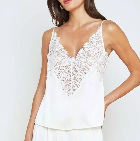 L'AGENCE Priya Silk Lace Camisole