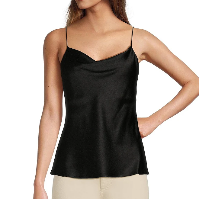 Antonio Melani Lila Silk Cowl Neck Cami Tank