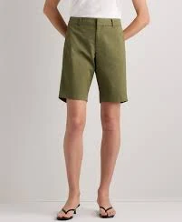 Organic Stretch Cotton Chino Bermuda Shorts