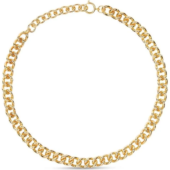 GIA Thick Gold Chain Necklace