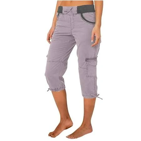 Women's Lightweight Quick Dry Cargo Capris with Pockets